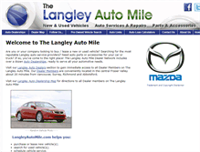 Tablet Screenshot of langleyautomile.com